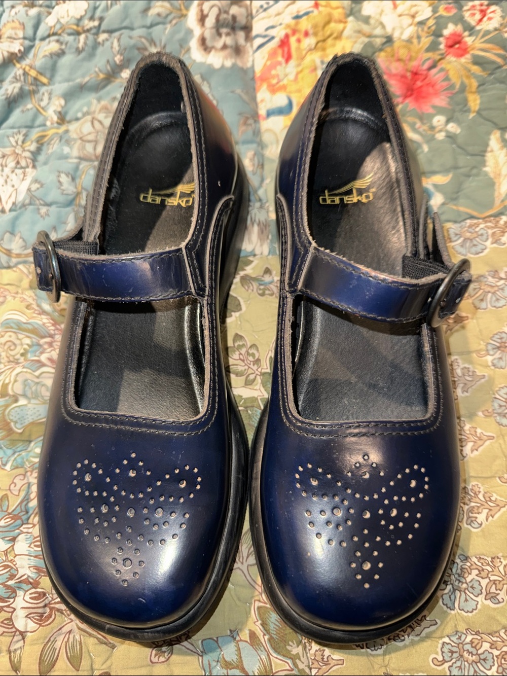 Dansko Navy Blue Women’s' Mary Jane Shoes